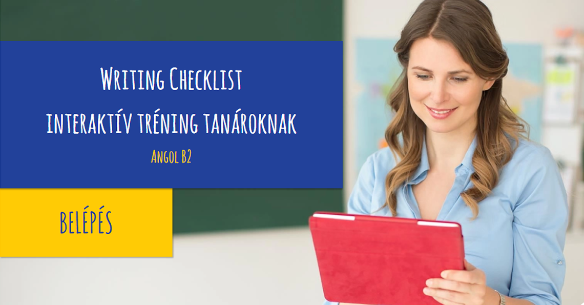 Writing Checklist interaktív tréning tanároknak